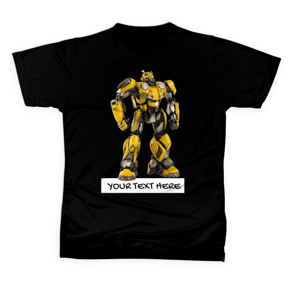 ROBOT Kids T-shirt Custom Name / Text - Casual Present Birthday