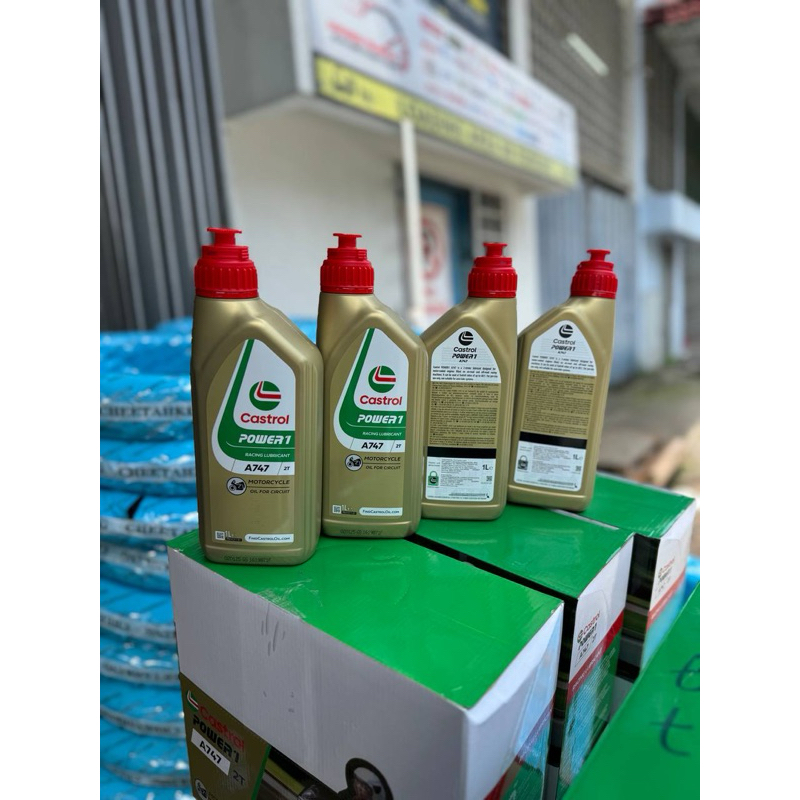 CASTROL POWER 1 A747 2T OIL 1 ลิตร SUITABLE สําหรับ 2 STROKE MOTORCYCLE