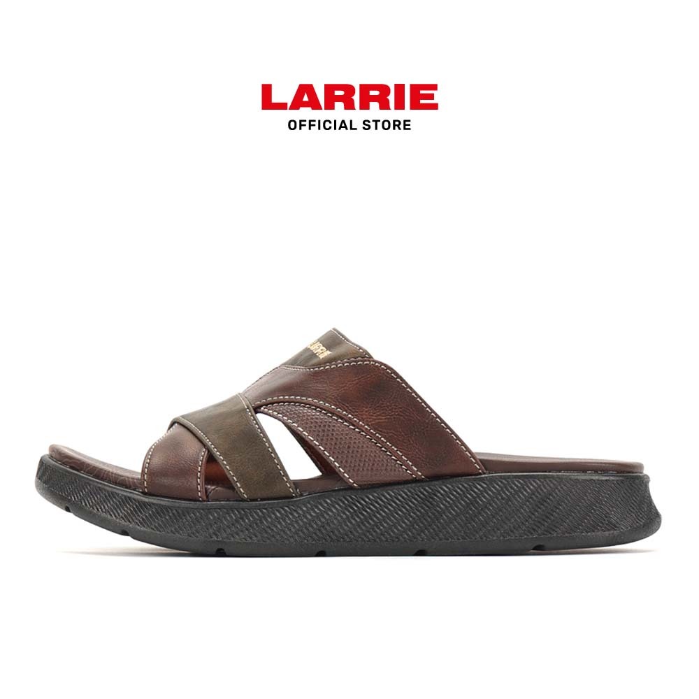 LARRIE Kasut Lelaki Olive Soothe Sole Selesa Open Toe Selipar 592514-682SV-7P-OLIVE