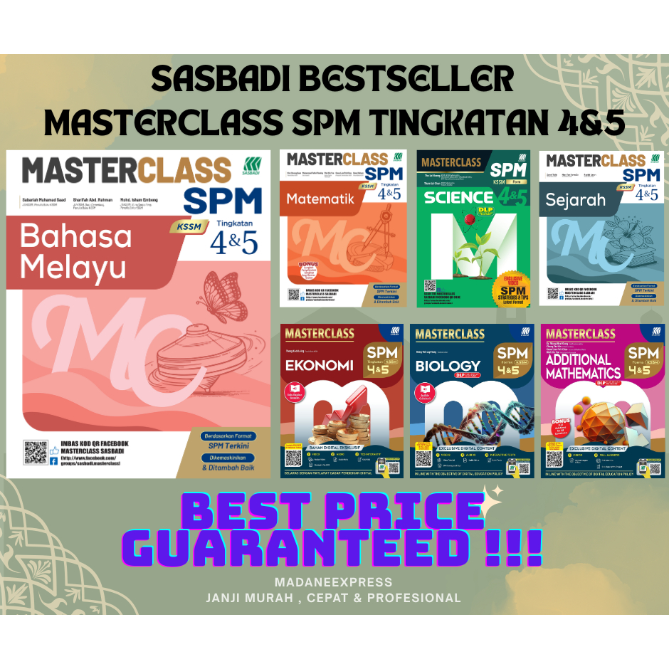[XPRESS] SASBADI BESTSELLER: MASTERCLASS SPM LEVEL 4 & 5