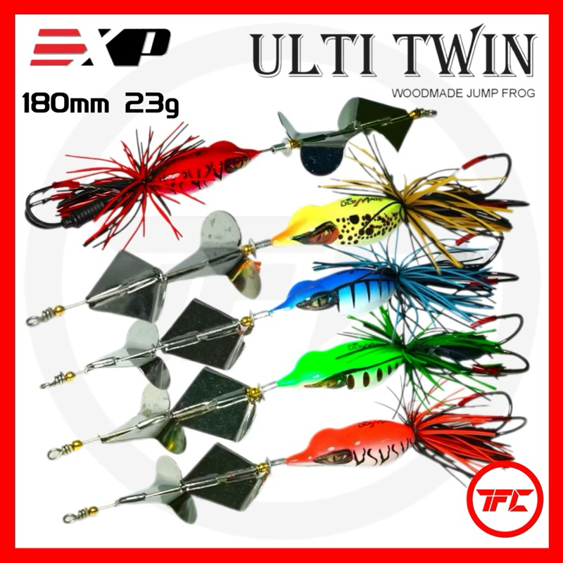 EXP Ultimate Ulti Twin Slash Bait 180mm 23g Top Water Snakehead Toman