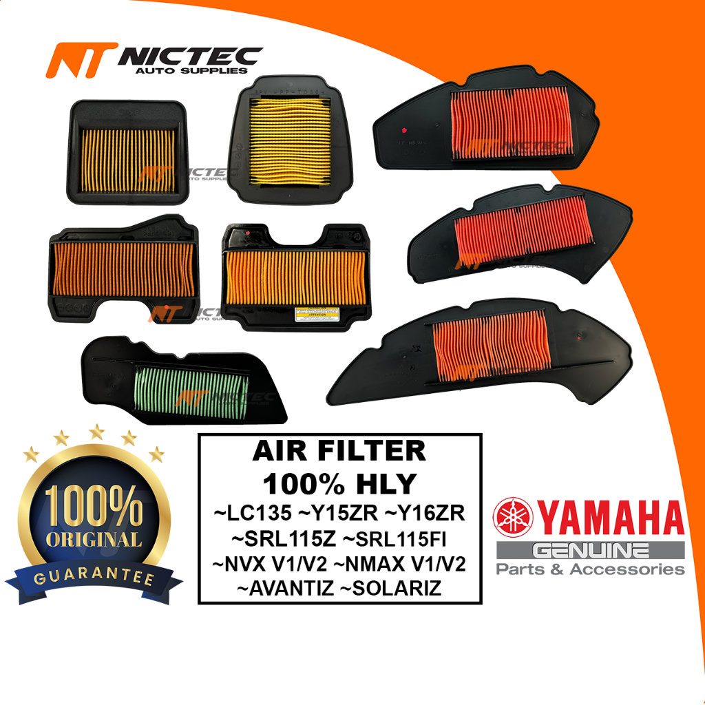 YAMAHA AIR FILTER LC135 Y15ZR SRL115FI NVX NMAX PENAPIS UDARA 1S7-E4450-09 2PV-E4450-00 B6H-E4451-00