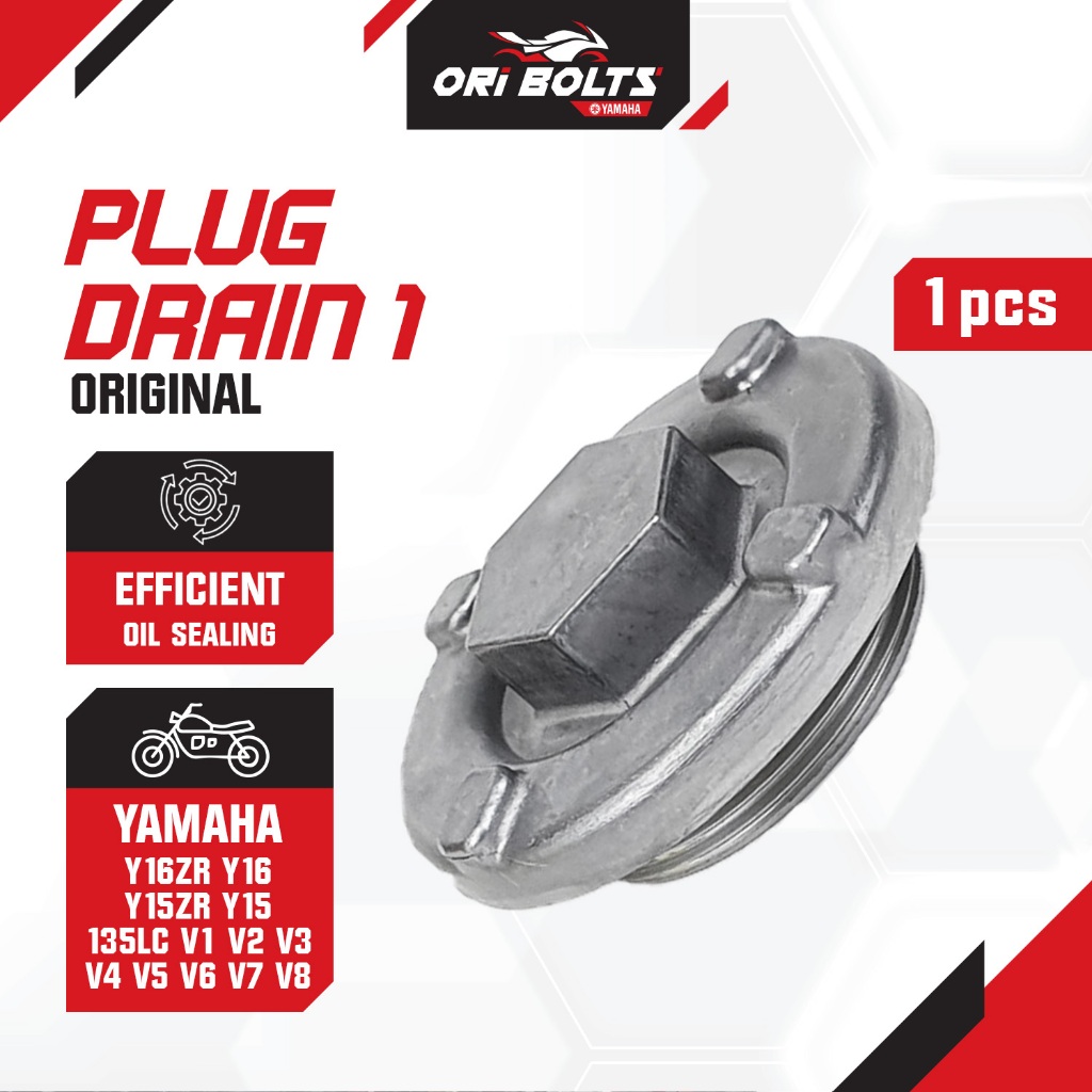 1S7-E5351-00 Yamaha Y16ZR Y16 Y15ZR Y15 135LC ท่อระบายน้ําหมวก Nut Buang Miyak สีดํา