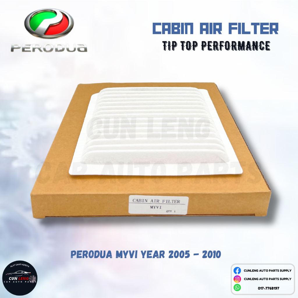 Perodua Myvi 2005 - 2010 / Toyota Passo Car Aircond Cabin กรองอากาศ