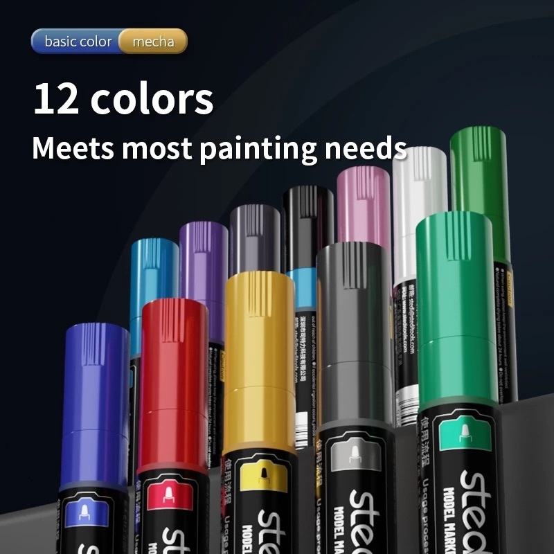 STEDI Dual Brush Marker [DMM 01 - DMM 12] & สีเมทัลลิกใหม่ [DMM 20 - DMM 31]