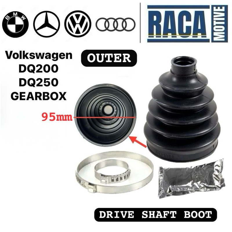 Volkswagen VW Golf MK5 MK6 Jetta Passat B7 CC Tiguan Polo 1.4 Gti DQ200 DQ250 ไดรฟ์เพลา Boot CV Boot