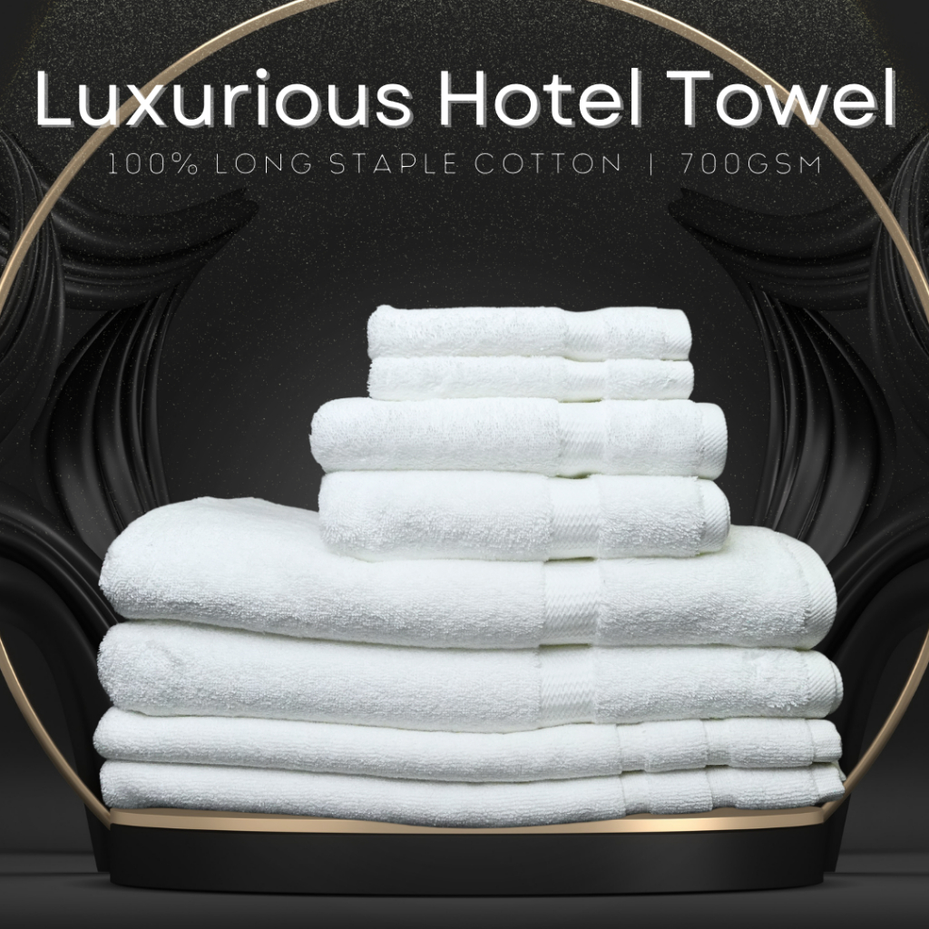 Luxez 700gsm หนา 5 Star Hotel Towel Collection (Tualala Mandi Tebal Hotel 5 Bintang)