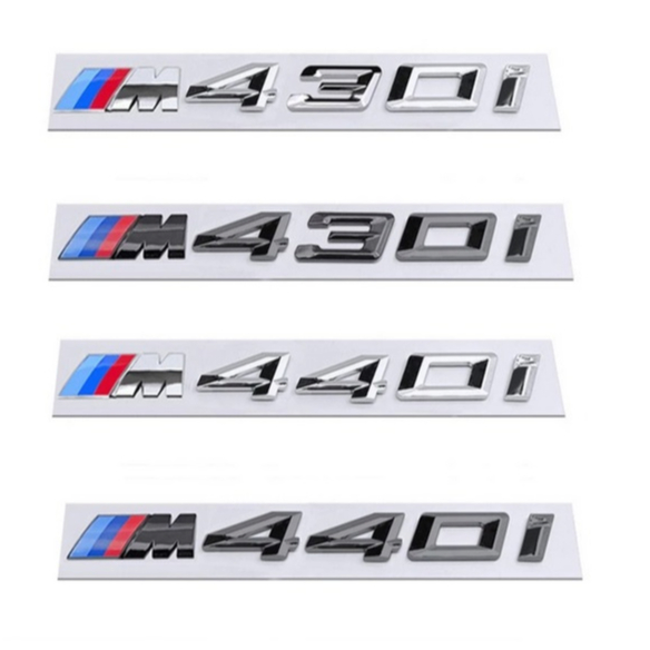 สัญลักษณ์หลัง BMW 4 Series M430i M440i สัญลักษณ์ท้ายรถตัวอักษร M430 M440