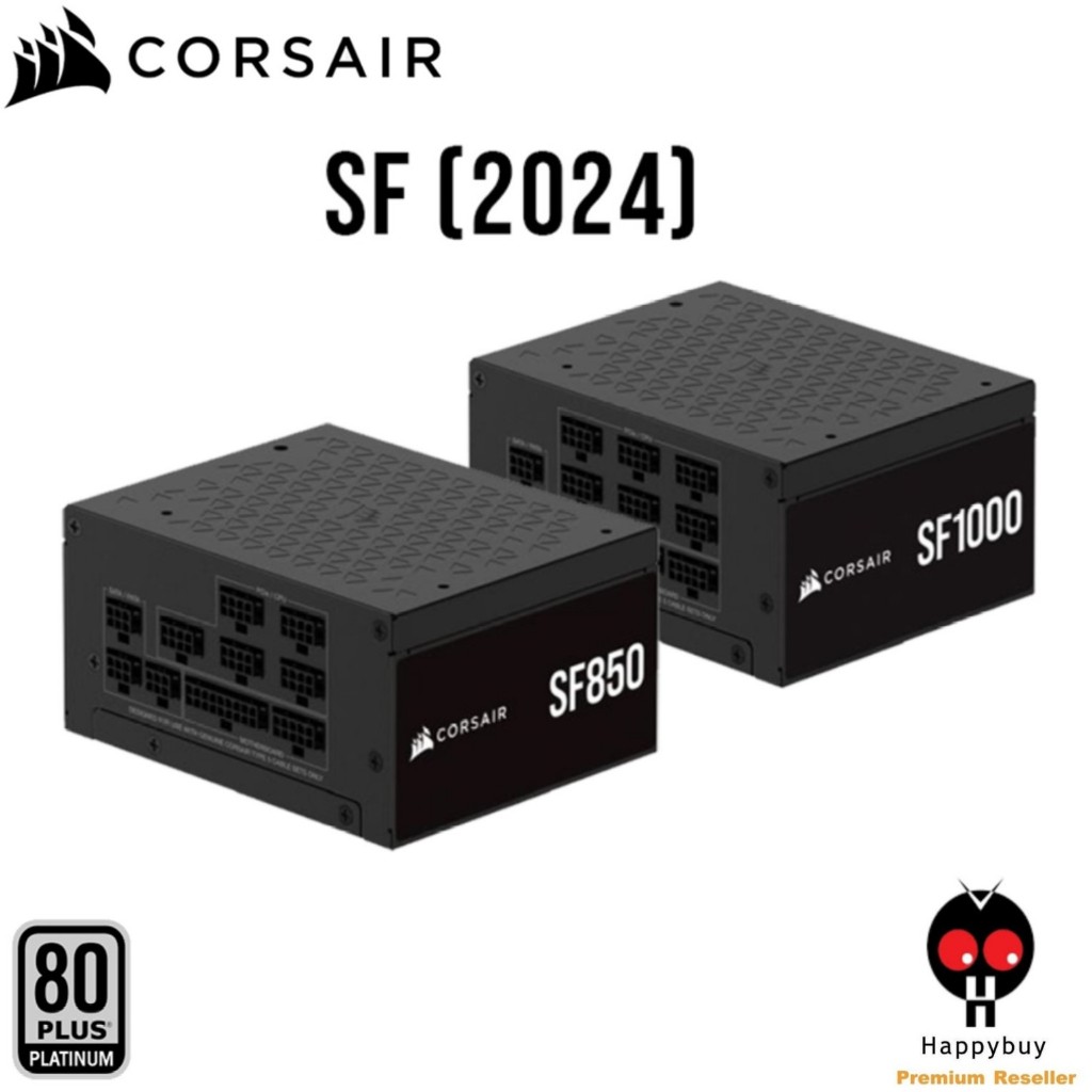 Corsair SF 2024 Series SF1000 /SF850 /SF750 Fully Modular 80 PLUS Platinum SFX Power Supply
