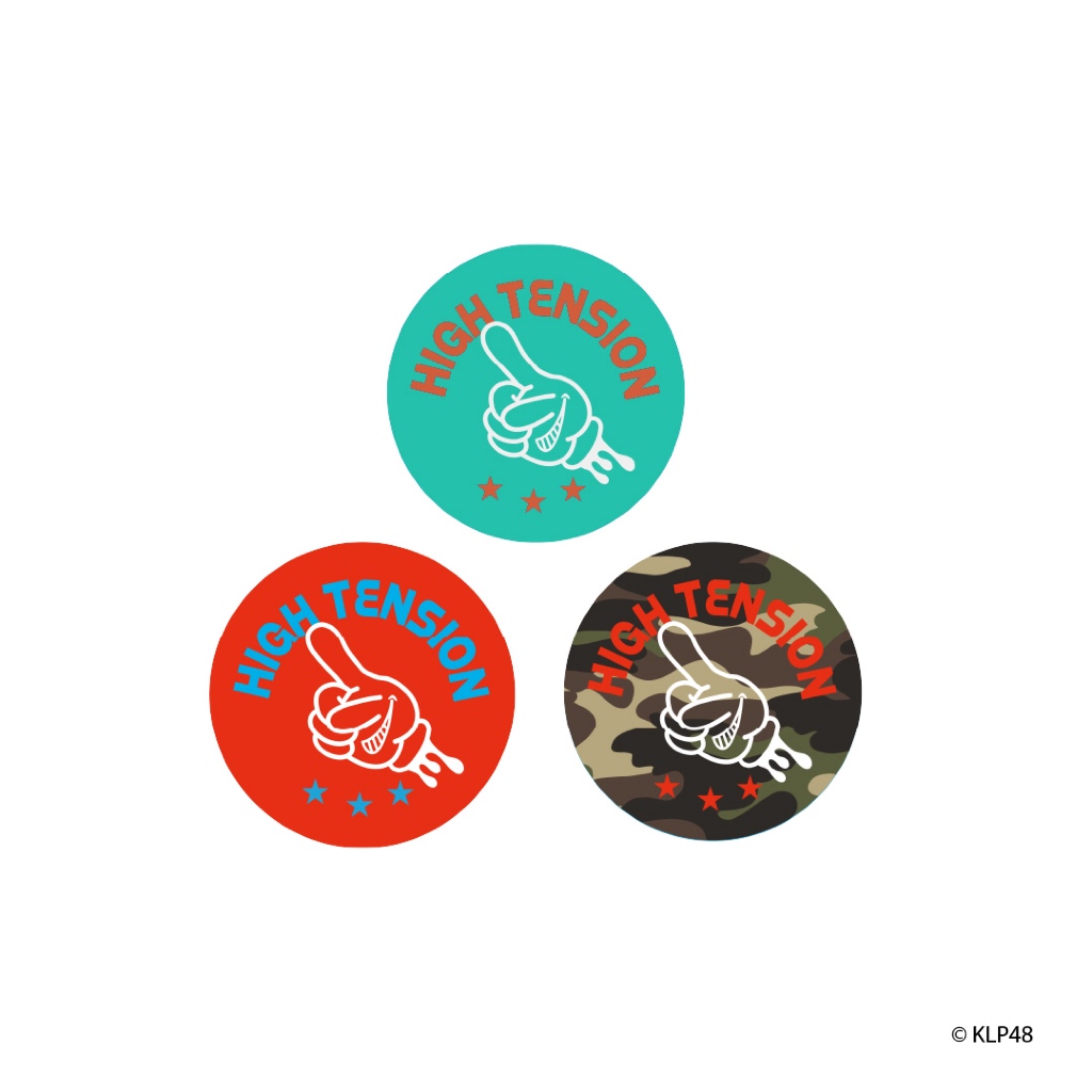 KLP48 Pelekat Rasmi High Tension (3 kyping) / KLP48 สติ๊กเกอร์ความตึงเครียดสูงอย่างเป็นทางการ (3 ชิ้