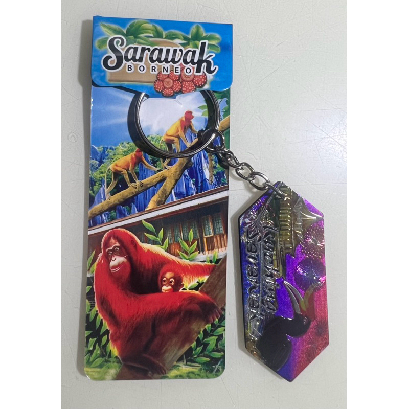 พวงกุญแจสําหรับสะสม Sarawak Borneo Kuching Sarawak