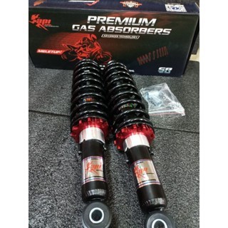 PREMIUM SHOCK ABSORBER RXZ EX5 WAVE 125 WAVE100 330MM/340MM ADJUSTABLE สีดํา