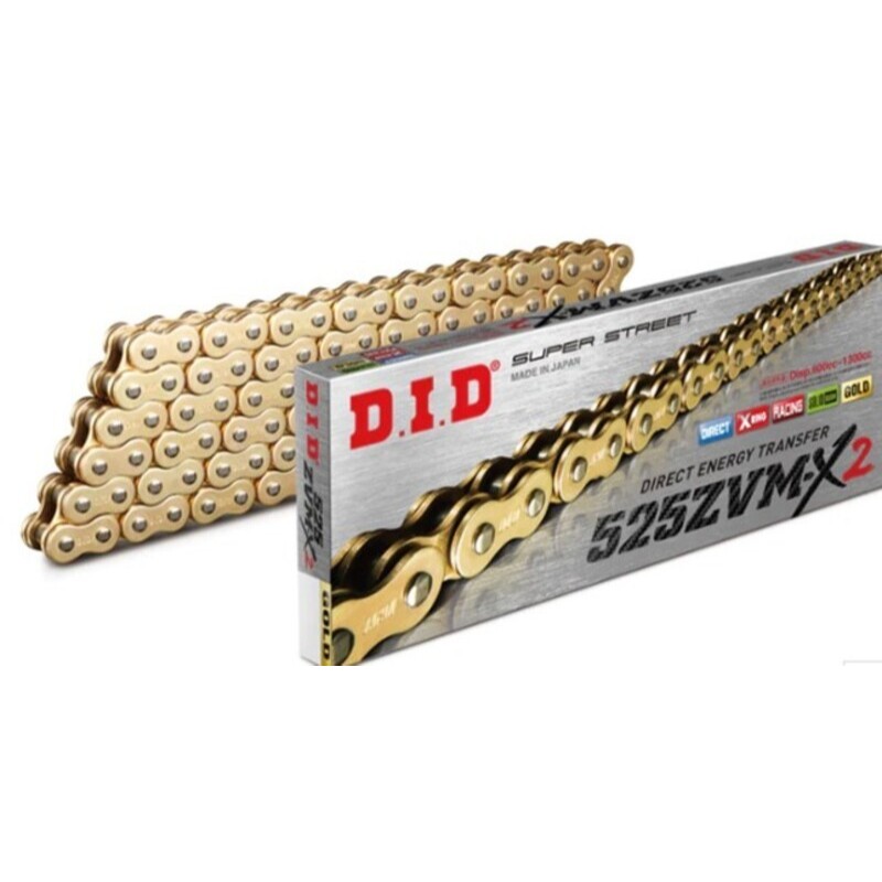 DID 525ZVM-X X-Ring Drive Chain 525-116L / 120L / 128L