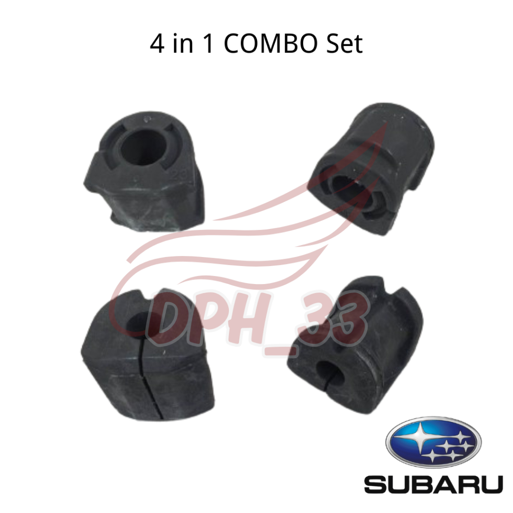 [4 IN 1 COMBO SET] OEM ด้านหน้าและด้านหลัง Stabilizer Bar Bush สําหรับ Subaru XV (20464SC010 / 20414
