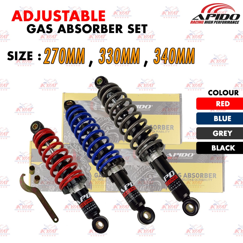 ชุดโช้คอัพแก๊ส APIDO (270MM,330MM,340MM)