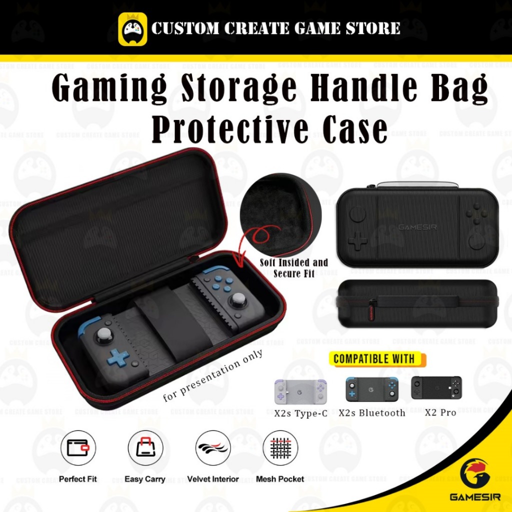 GameSir X2s Type-C X2 Pro X2s กระเป๋าถือบลูทูธมือถือ Gaming Storage Handle กระเป๋าป้องกันกรณี X5 Swi