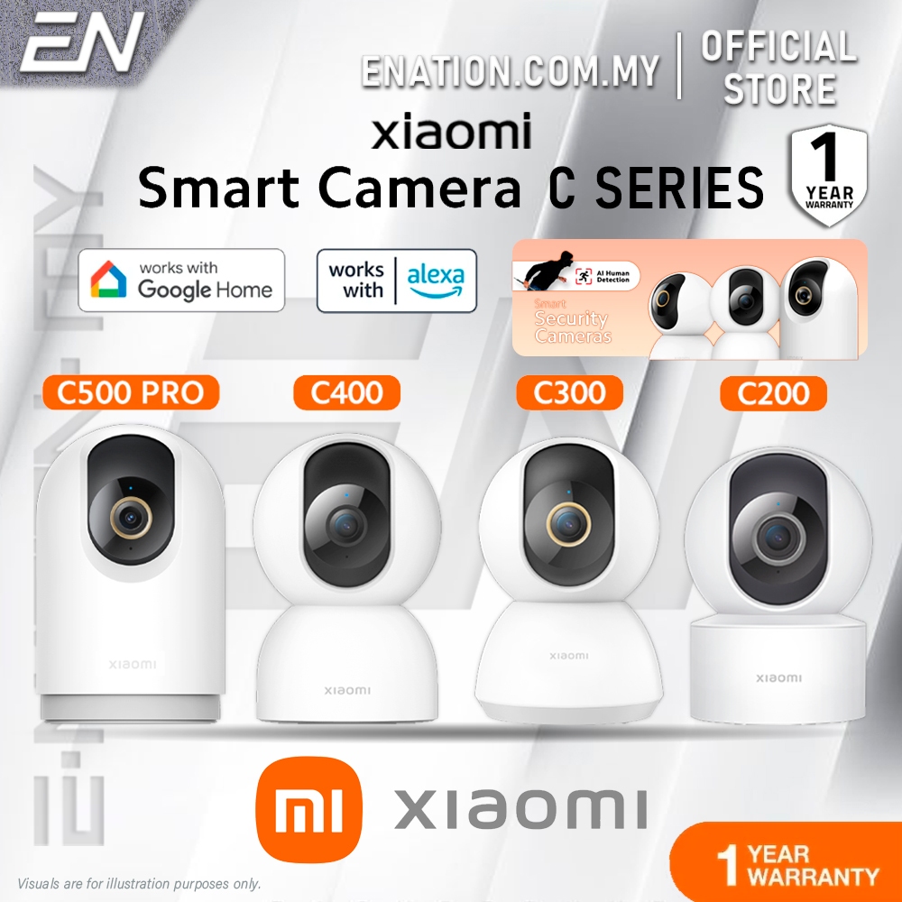 Xiaomi Smart Camera C Series| C200/C300/C400/C500 Pro/C701 | ความละเอียด 1080P/1666P | Wi-Fi Home CC