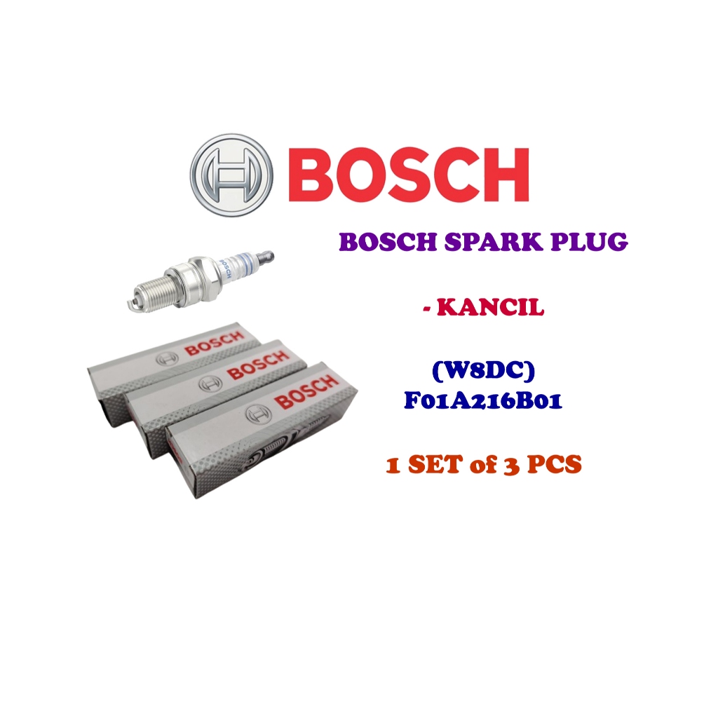 KANCIL W8DC BOSCH หัวเทียน X 3 ชิ้น / F01A216B01