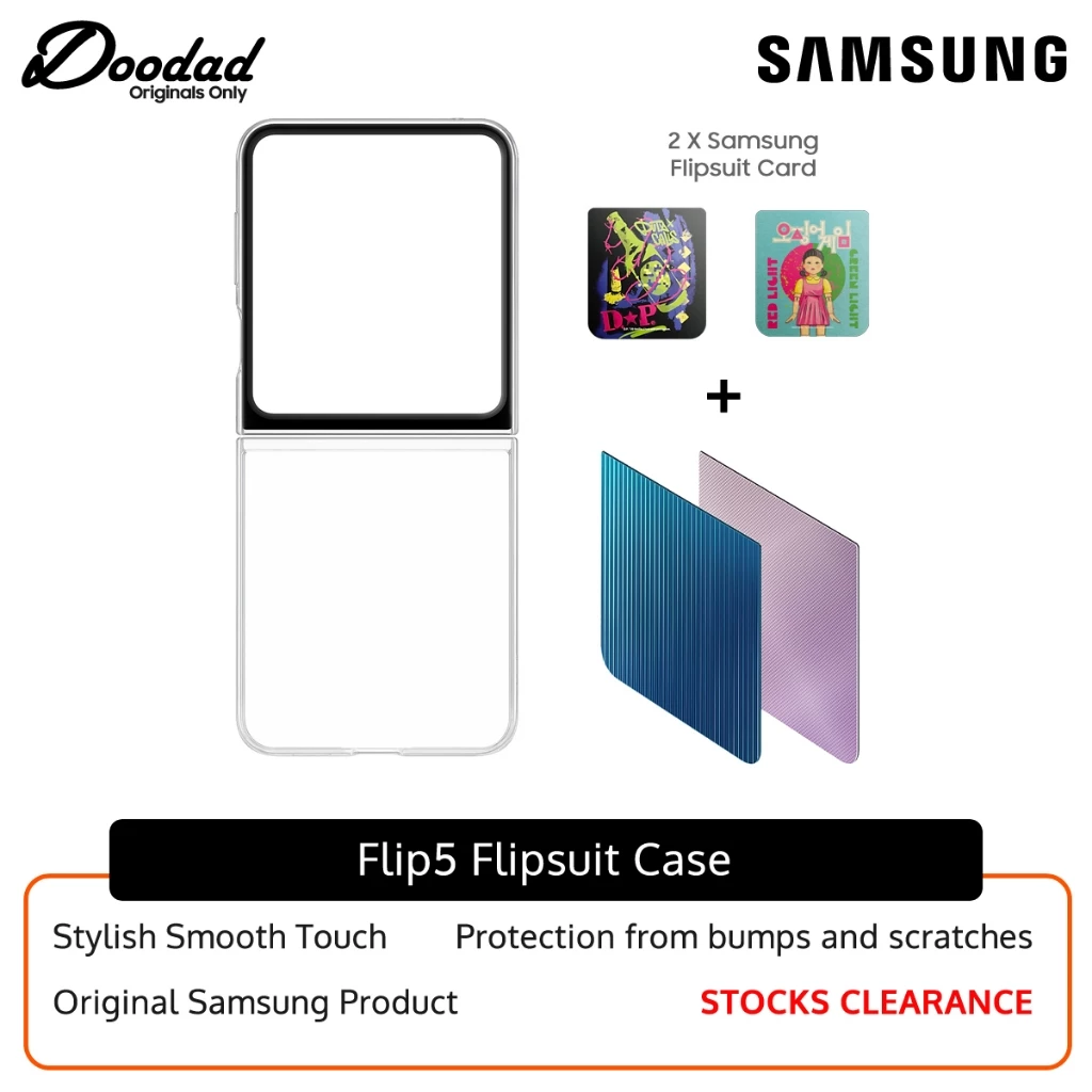 Samsung Flip5 Flipsuit Case Clear Gadget Case