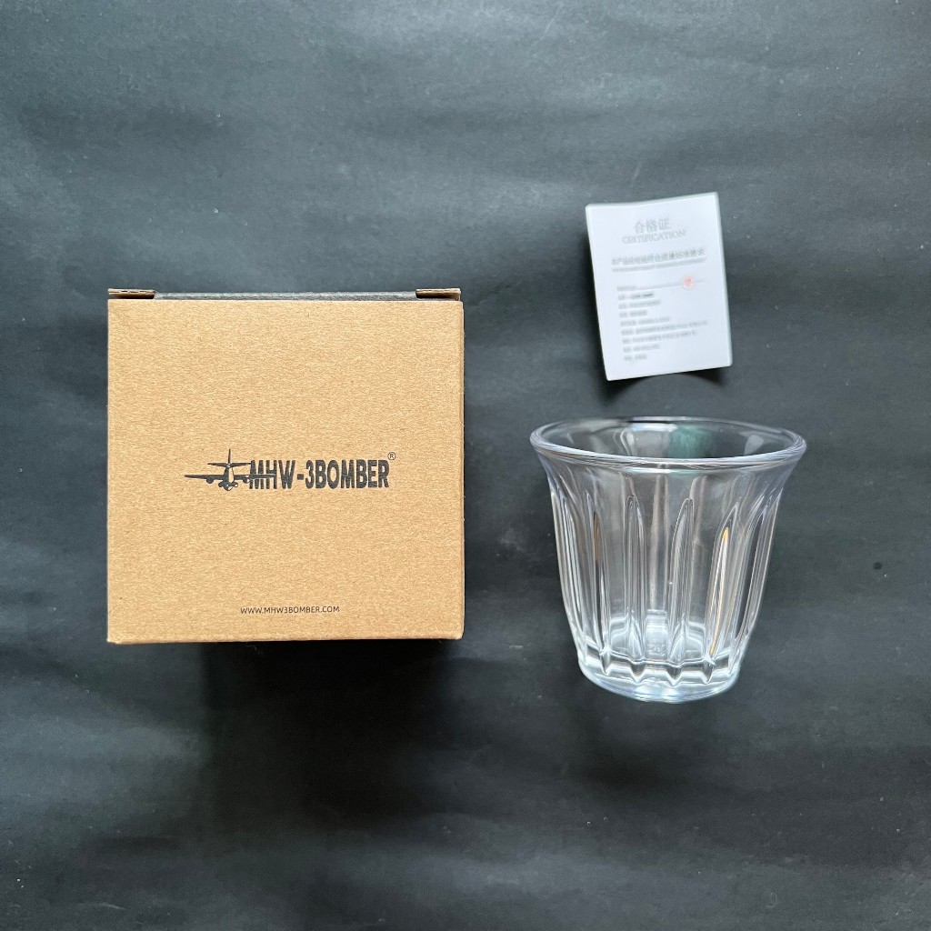 MHW-3BOMBER Wright Cup Espresso Shot Glass โปร่งใส 90ml