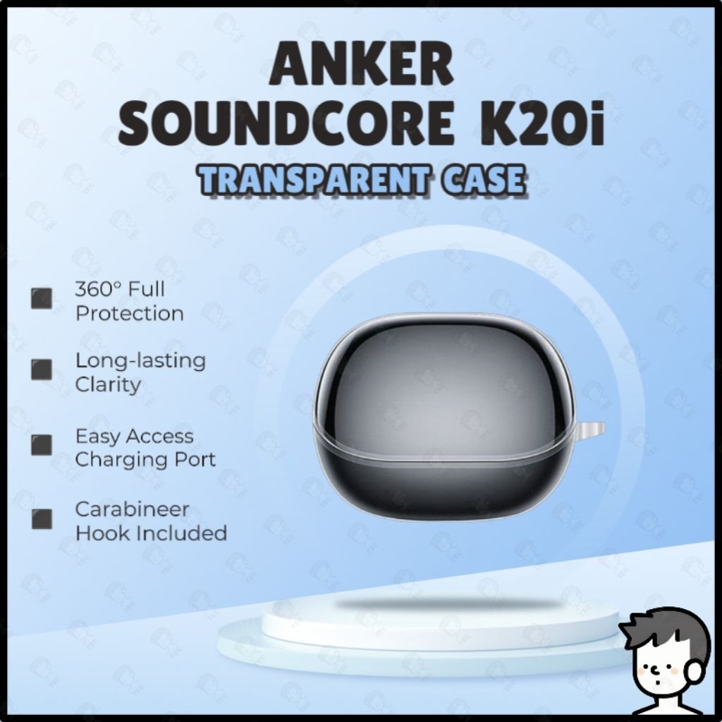 Anker Soundcore K20i Case หูฟังเกราะป้องกัน Soft TPU เคสใส Anker K20i Case Clear Case