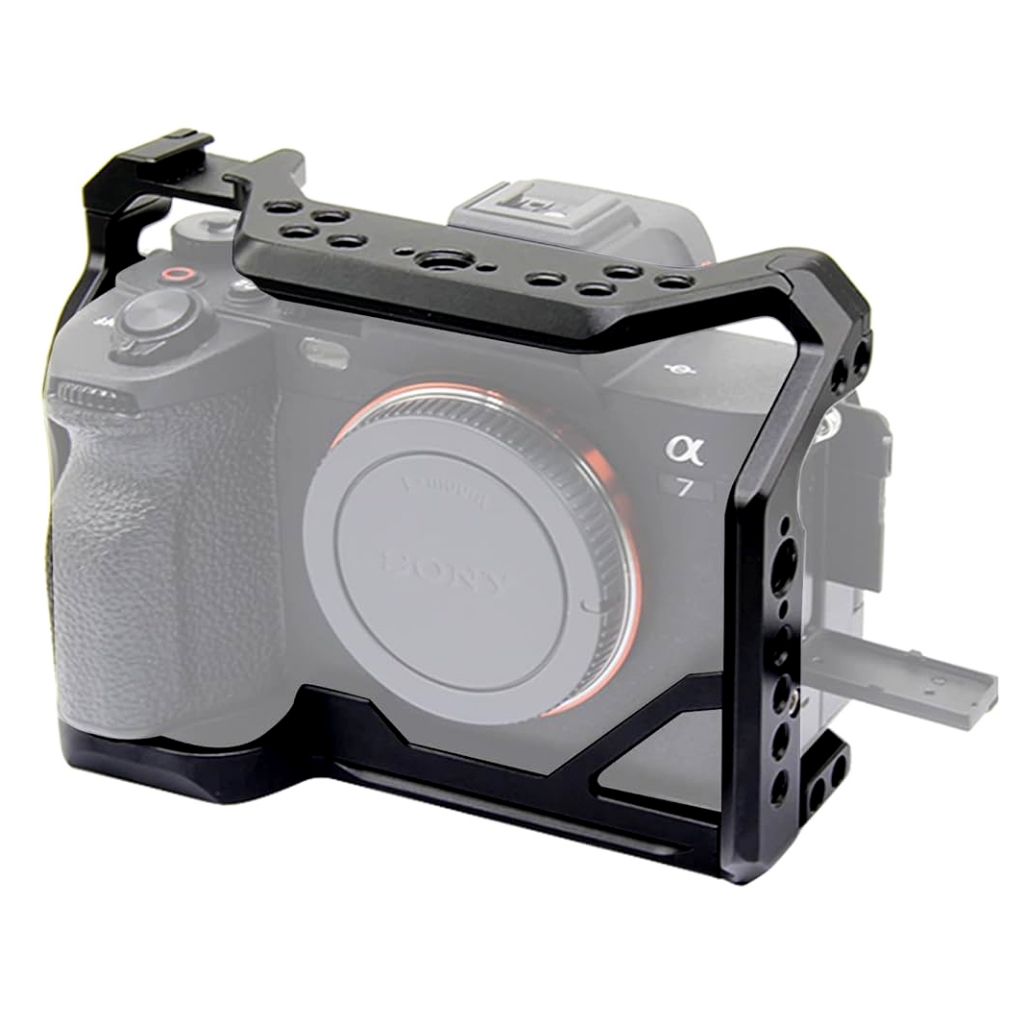 กล้องกรง DSLR Mirrorless Video Rig ขนาดเล็กสําหรับ Sony A7 Mark IV / A7M4 / A7R IV / A7 IV / A7 Mark
