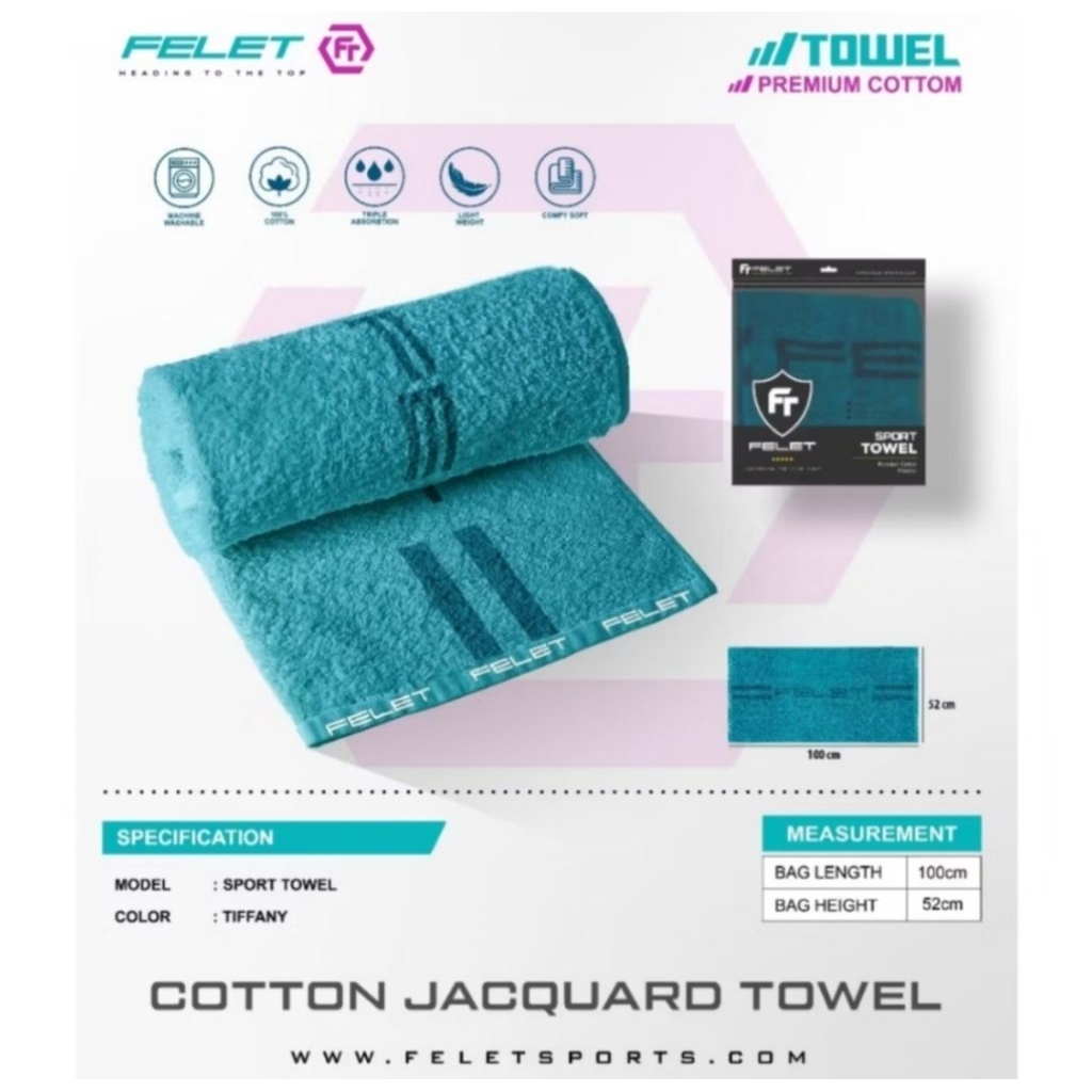 FELET SPORT TOWEL(PREMIUM COTTON MATERIAL)