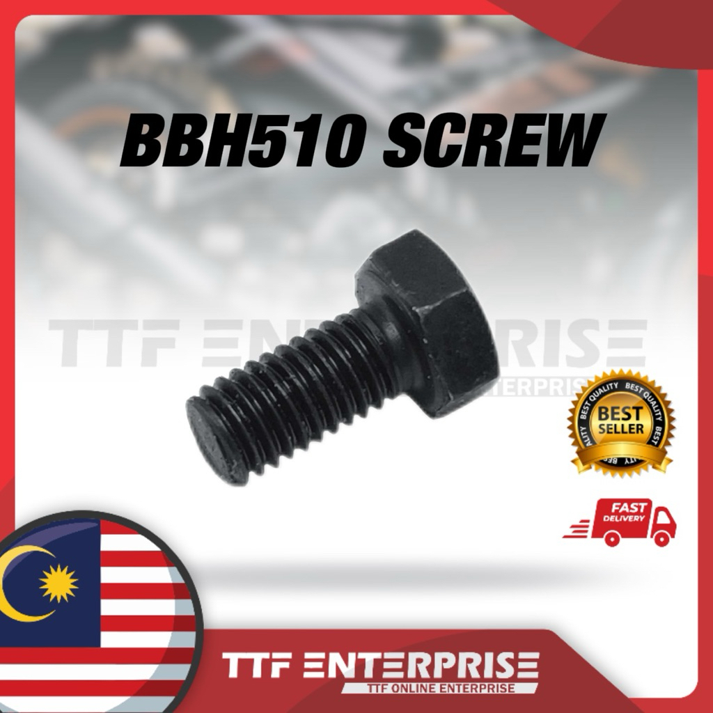M5 X 10 MOTORCYCLE BOLT BBH510 HEX HEAD SCREW (1 ชิ้น) SKRU NUT
