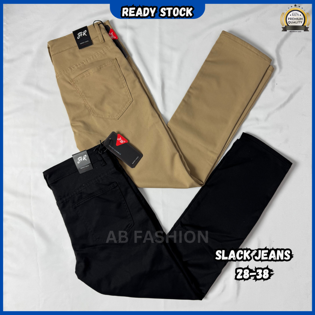 QUALITY MEN SLACK SLIMFIT SLACK JEANS MEN COTTON JEANS LONG PANTS SELUAR JEANS PANJAANG LELAKI SELUA