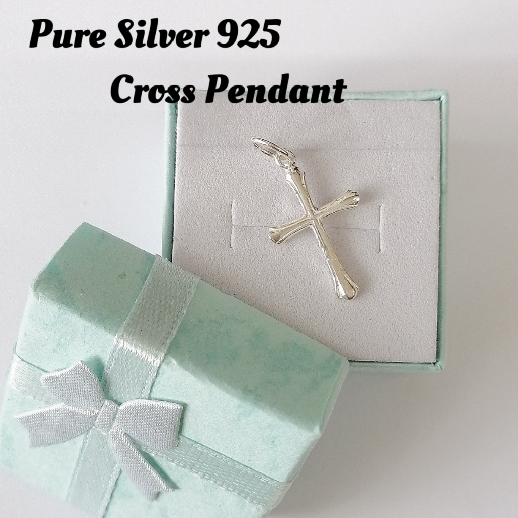 SILVER 925 จี้ไม้กางเขน Perak Tulen 925 (โลเก็ตซิลัง)