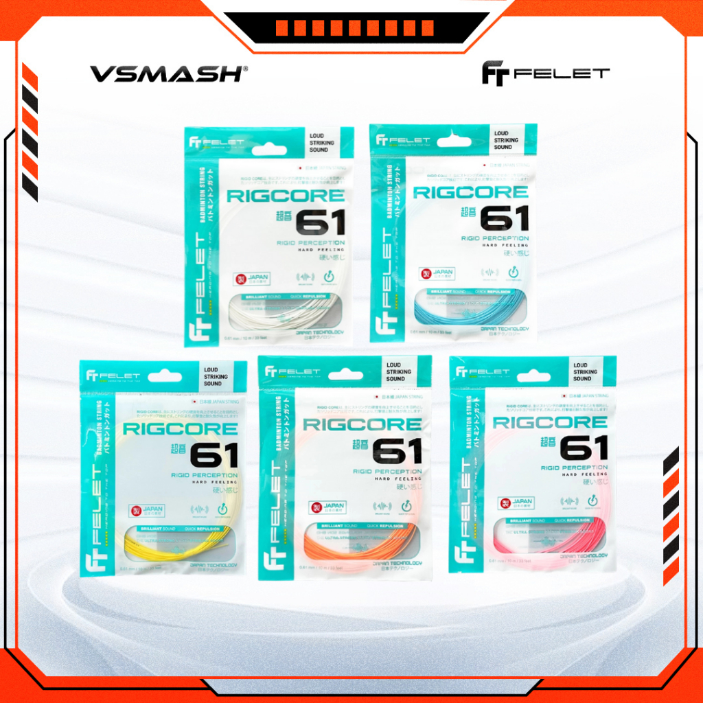 Tali Badminton Flet Rigcore 61 Felet Badminton String Rigcore 61