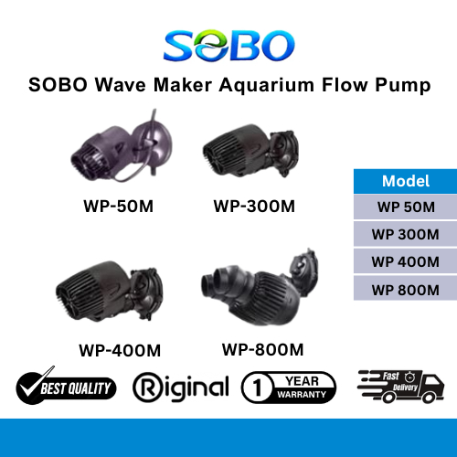 SOBO Silent Wave Maker Aquarium Flow Pump WP-50M / WP-300M / WP-400M / WP-800M การไหลเวียน&การเติมอา