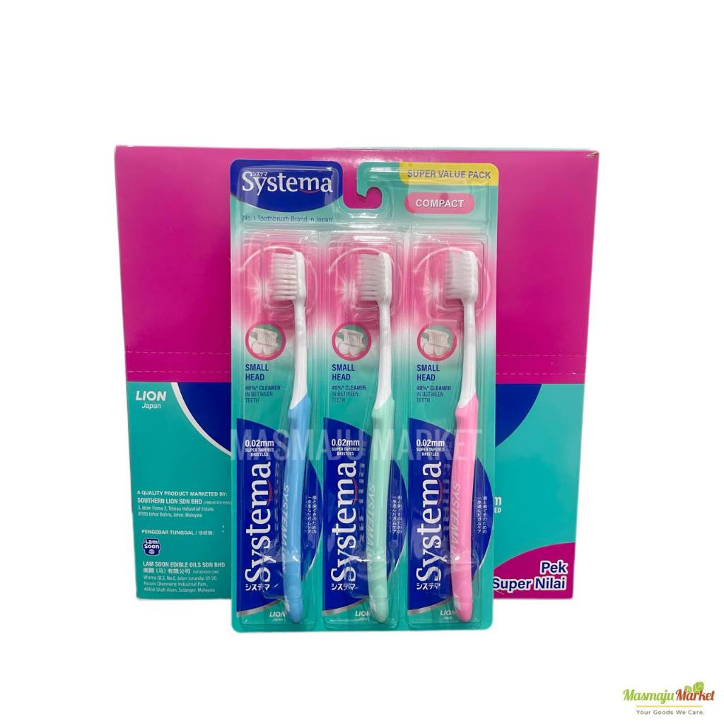 Systema แปรงสีฟัน 3S Compact Lion Japan