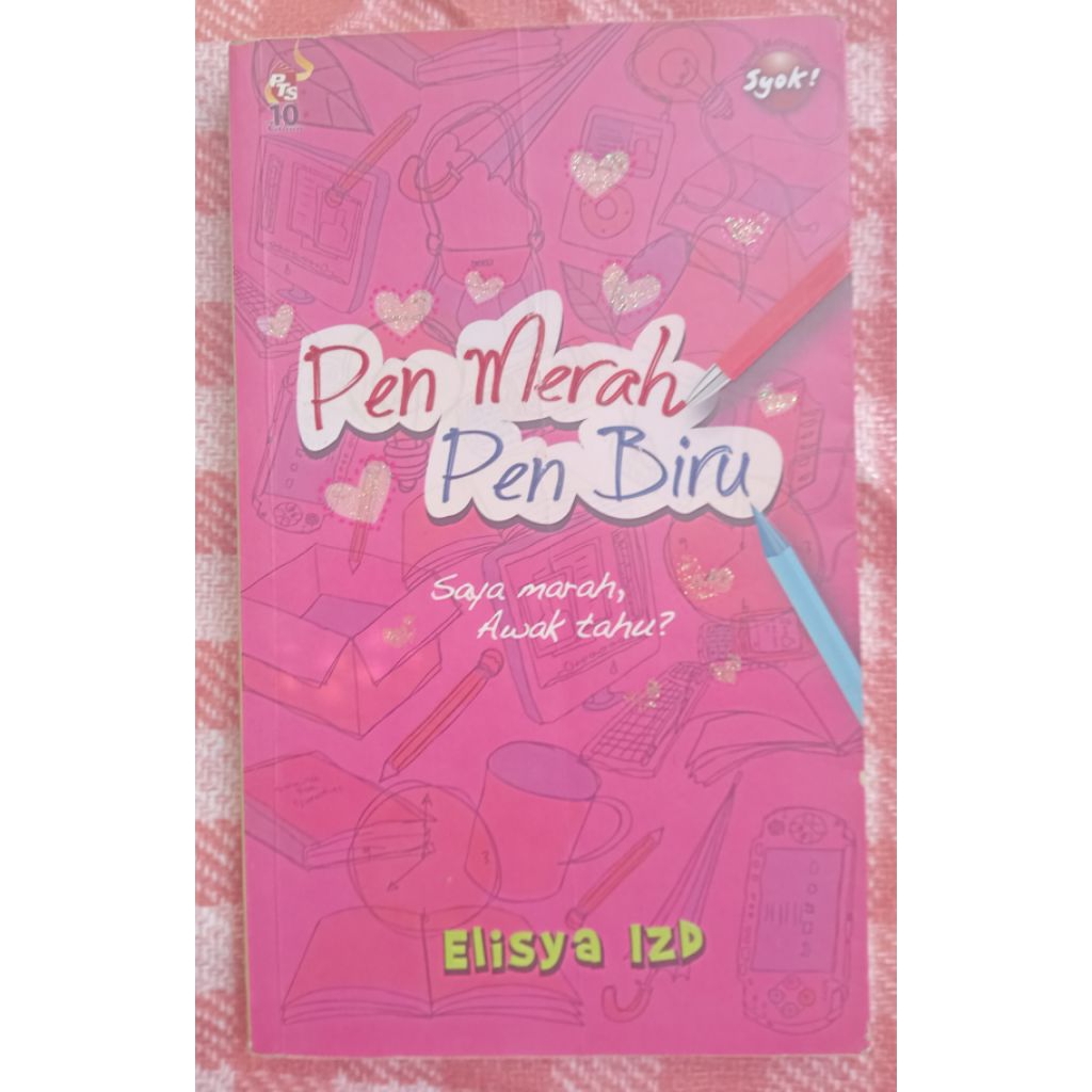 MERAH Preloved RED PEN BLUE PEN elisya izd