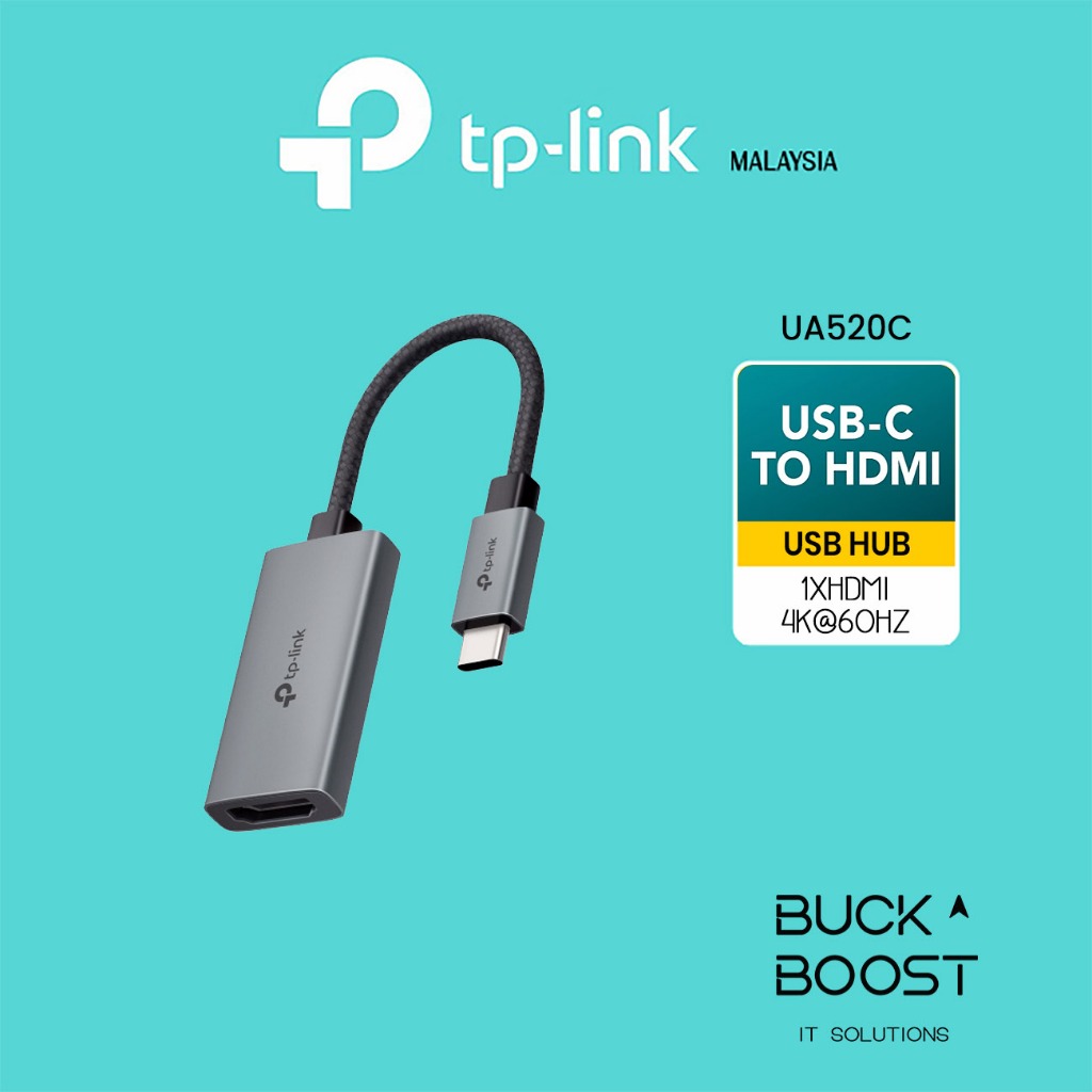 TP-LINK (UA520C) อะแดปเตอร์ USB Type-C เป็น HDMI 4K@60Hz