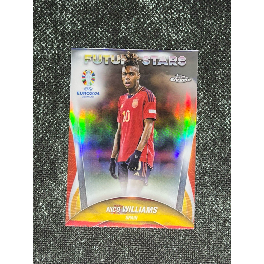 2024 Topps Chrome UEFA Euro 2024 Base Refractor - Nico Williams