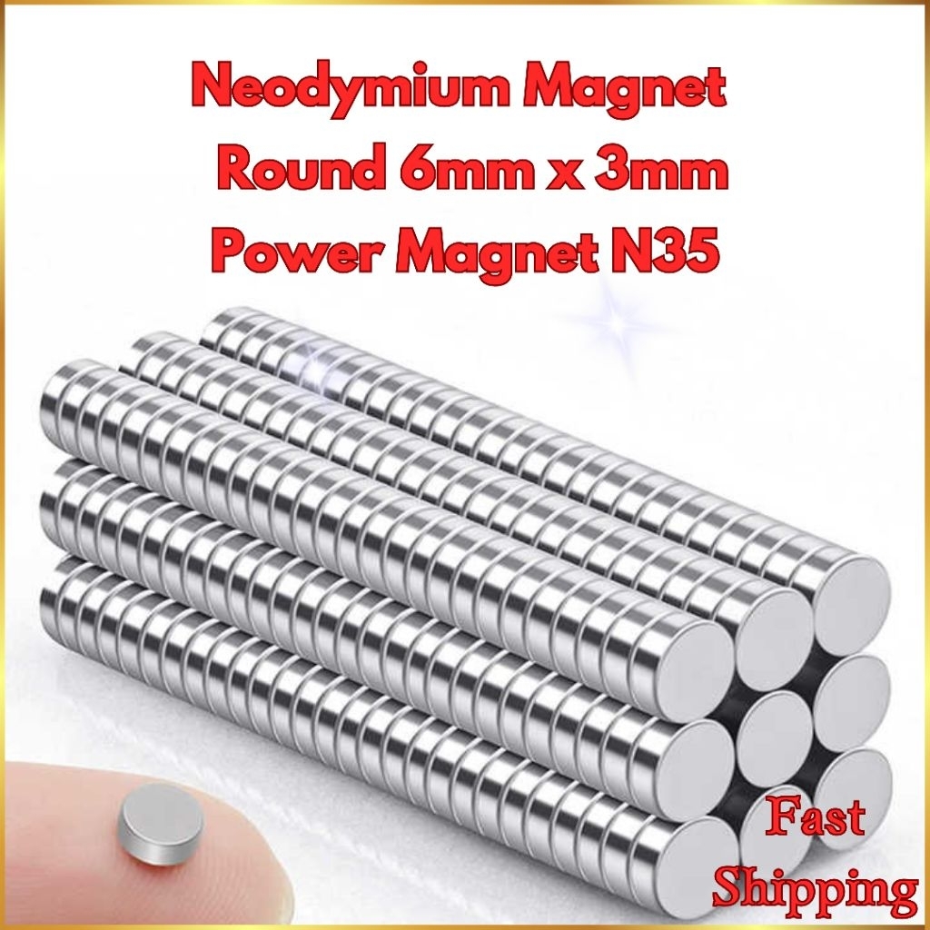 [SMart91] N52/N35 Neodymium Magnet Ø6mm*3mm NdFeB Power Magnet Round Magnet Super Strong Magnet