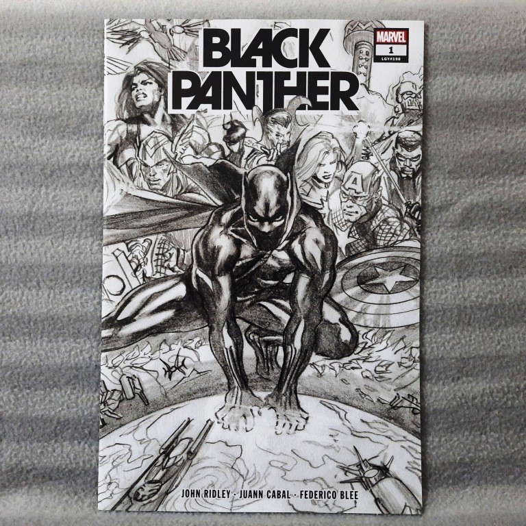 Black Panther 1 2nd Print Alex Ross Variant (8th Series Marvel Comics) John Ridley, Juan Cabal
