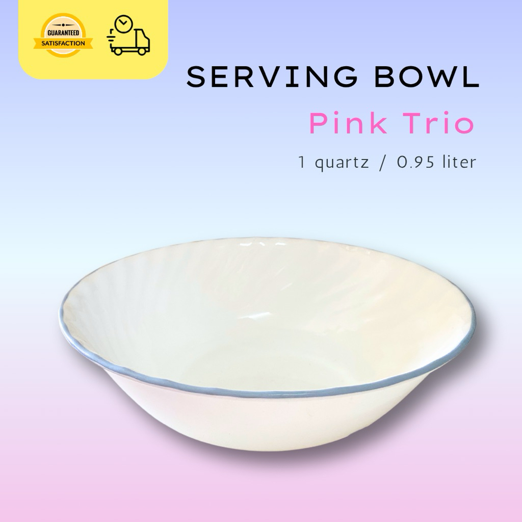 ชามเสิร์ฟ Corelle Pink Trio 1 Quart / 1 ลิตร