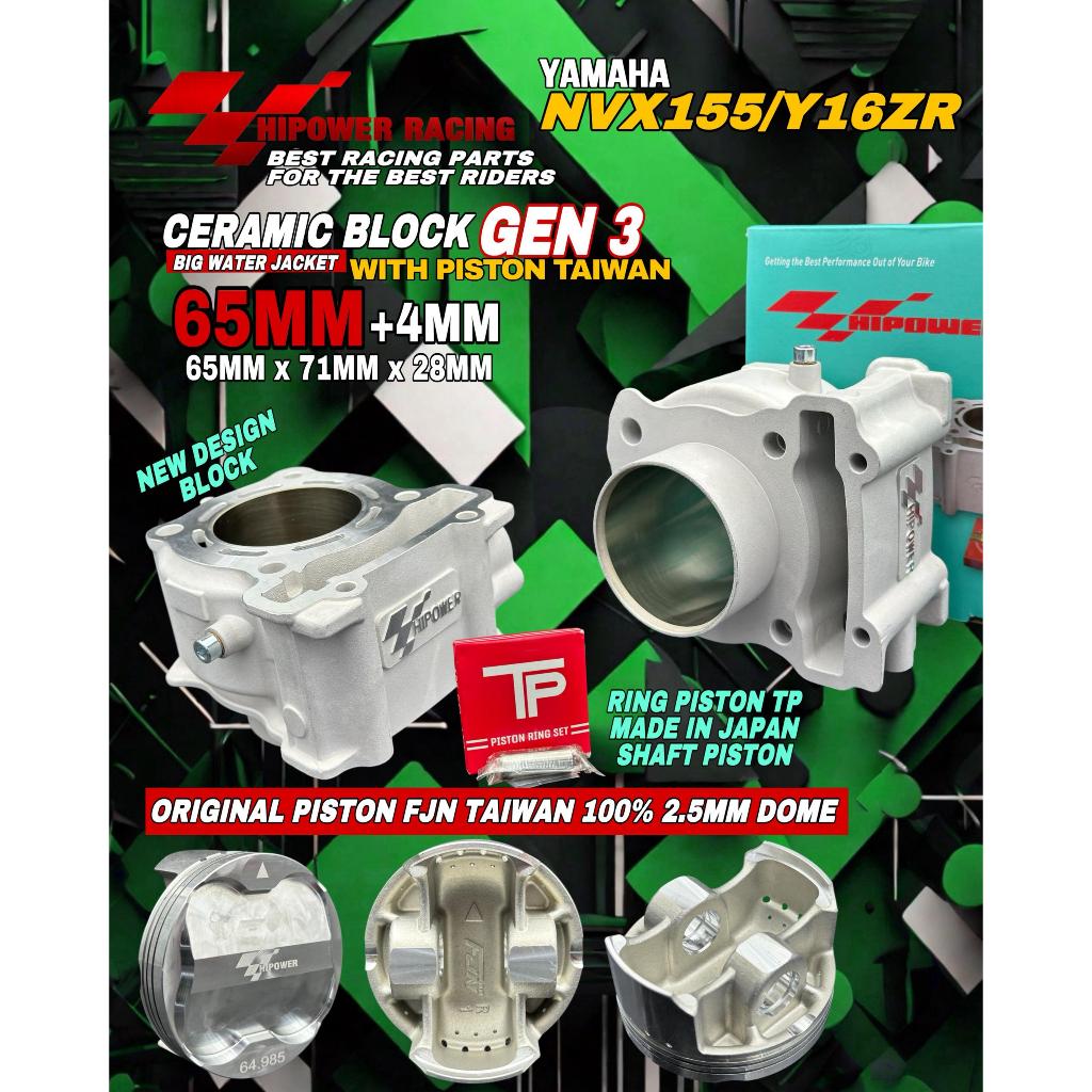 HIPOWER Y16 / NVX / R15 / NMAX / AEROX - 58MM 63MM 65MM 70MM BLOCK RACING GEN2 GEN3 รุ่นใหม่