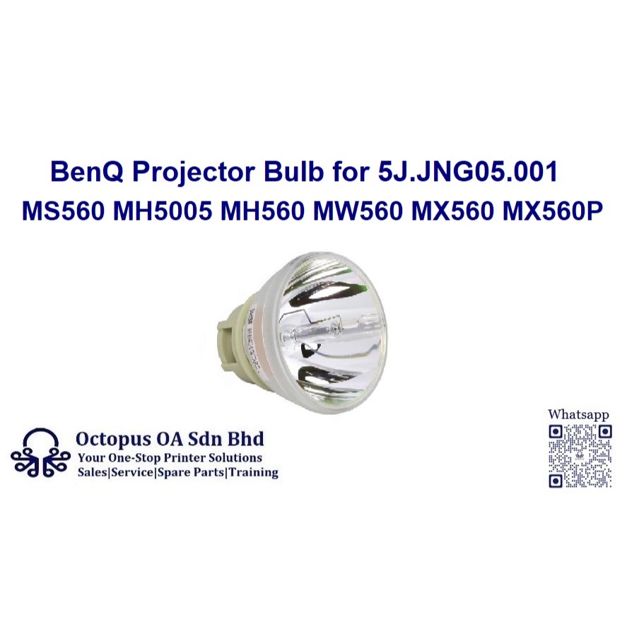 BenQ โปรเจคเตอร์หลอดไฟสําหรับ 5J.JNG05.001 BenQ MS560 MH5005 MH560 MW560 MX560 MX560P