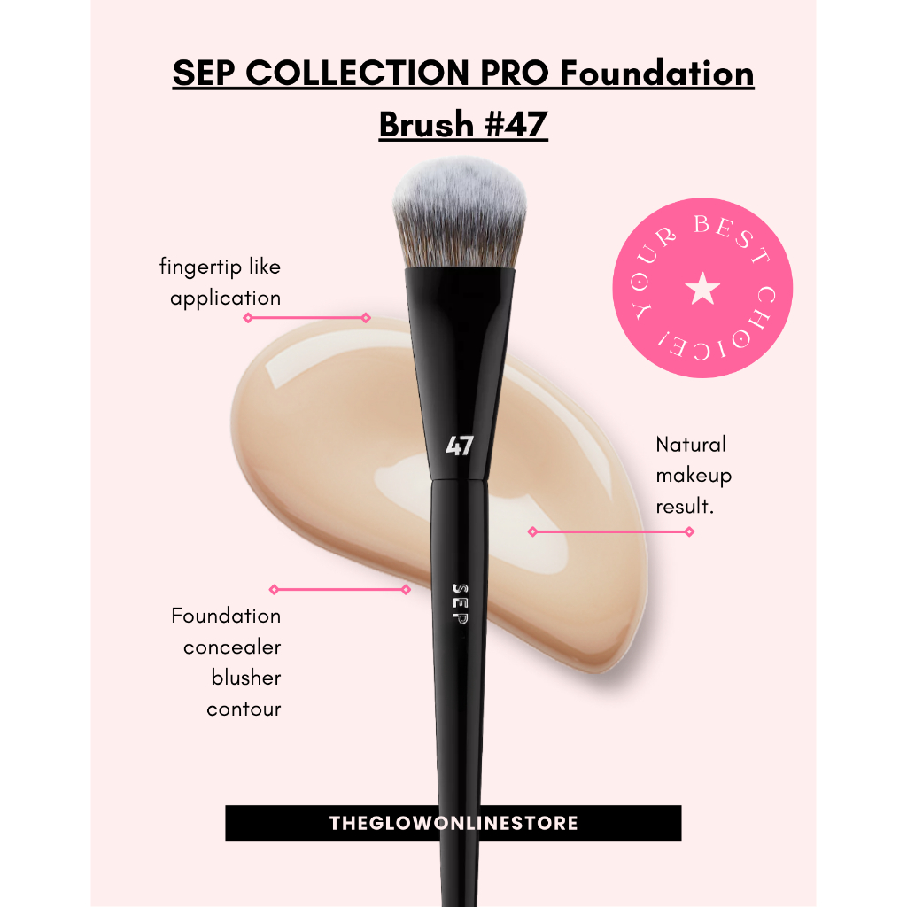 SEPHORA 47 New Black Foundation Brush berus Foundation blusher berus cream