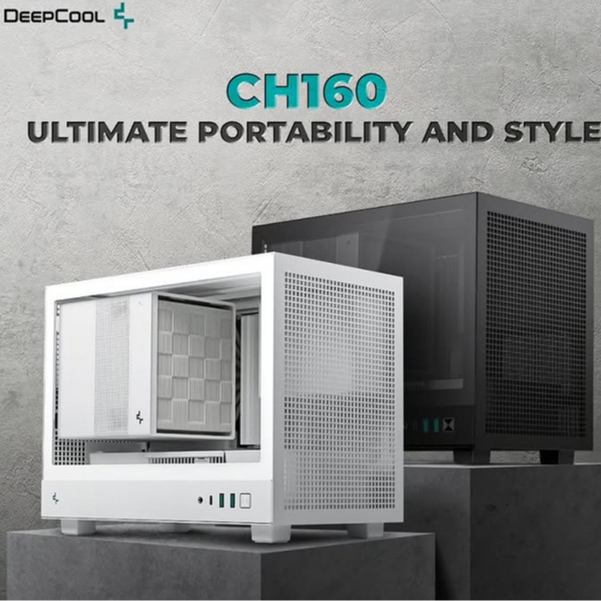DEEPCOOL CH160 ITX CASE (ดํา/ขาว)