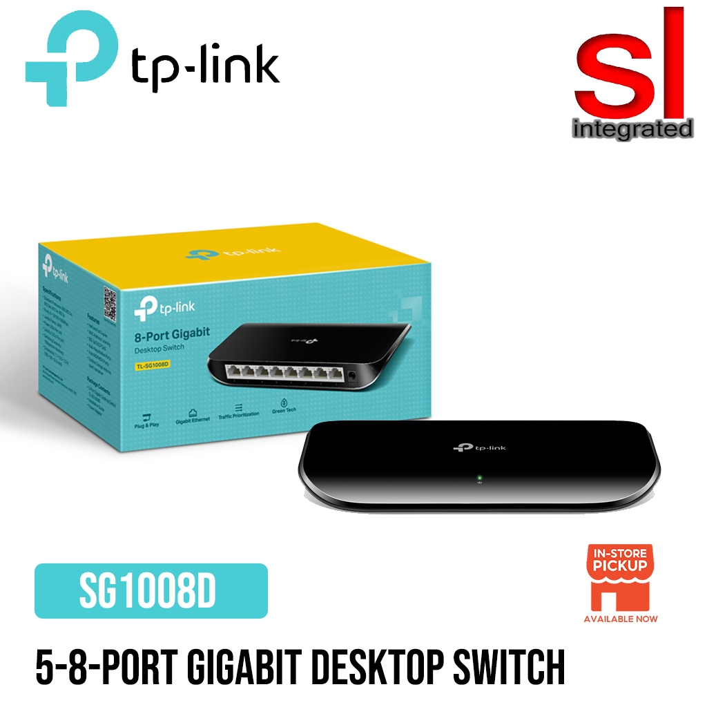 TP-LINK 5/8-Port Gigabit Desktop Switch -TL-SG1005D/TL-SG1008D