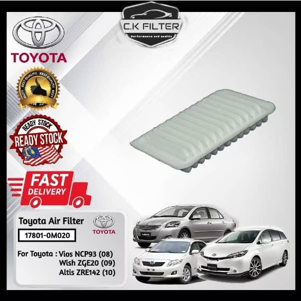TOYOTA VIOS,ALTIS,WISH,HARRIER AIR FILTER(17801-0M020)