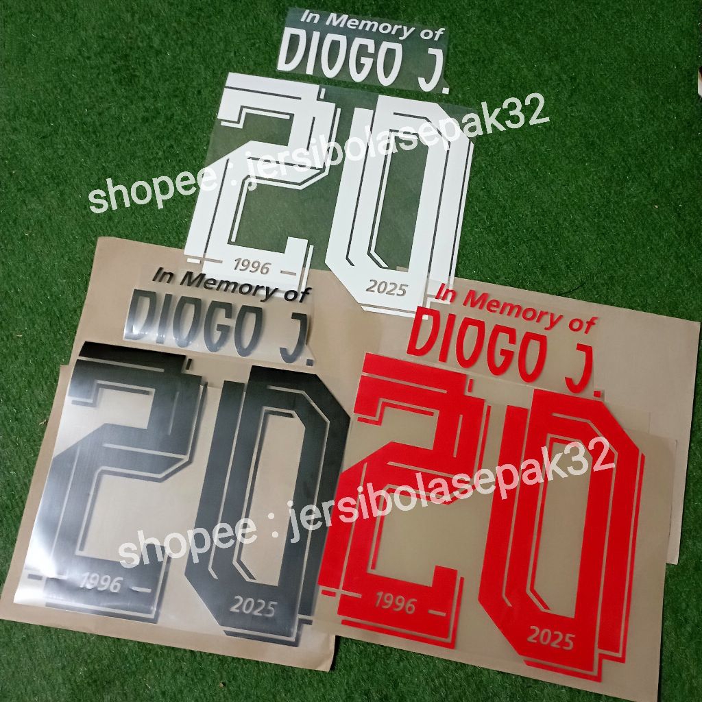 (NAMESET เท่านั้น) IN MEMORY OF DIOGO JOTA CLOTHES STICKERS