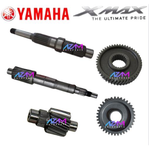 XMAX V1 / V2 MAIN AXLE /AXLE, DRIVE/GEAR, 1ST WHEEL /PORIMARY DRIVEN (48T) / GEAR, PRIMARY DRIVE (18