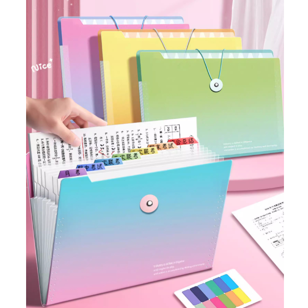 ไฟล์ขยาย A4 / ตัวแบ่งแฟ้ม/ 8 & 12 Pocket/ Fail Pembahagi / Fail Poket/ 8 & 12 Poket