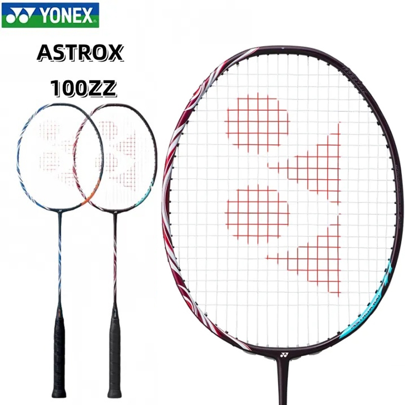 YONEX ASTROX 100ZZ Kurenai All Carbon Stick แบดมินตัน Racquet ฟรีกระเป๋า 22-26lbs 4ug5