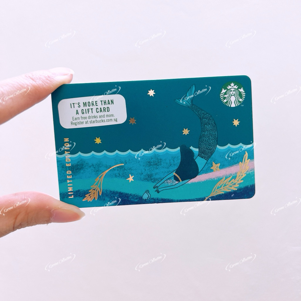 บัตร Starbucks Mermaid Siren Series 新加🇸🇬星巴克美ซีรีย์เดียว空卡鱼